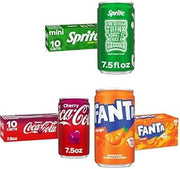 7.5oz 10pk Bundle of Cherry Coke, Sprite, and Fanta Orange