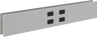 Interion Modular Partition Raceway Power Kit with Data for Desktop Raceway, 48"W