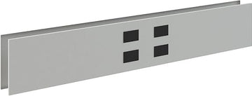Interion Modular Partition Raceway Power Kit with Data for Desktop Raceway, 48"W