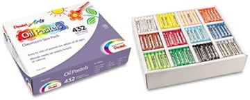 Oil Pastel Set With Carrying Case,12-Color Set, Assorted, 432/Pack