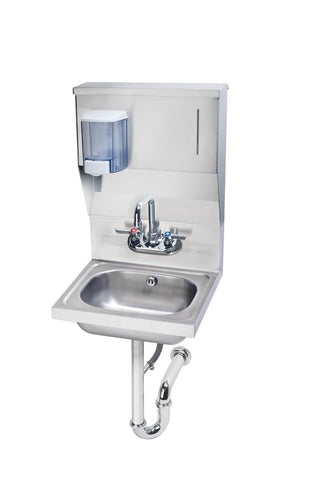 Hand Sink by Krowne – 15"L x 16"W x 24"H, Stainless Steel, Model HS-7