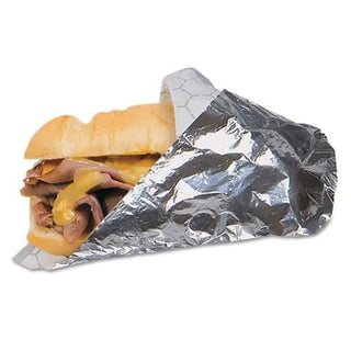 Bagcraft Packaging 300841 Silver Foil/Paper Wrap - 1000 / CS