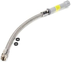 T&S Brass B-0020-H 20 Flexible Stainless Steel Hose with Grommet