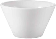 CAC China RCN-V46 Clinton 7-Ounce Super White Porcelain V Shaped Bowl, 4-Inch by 4-Inch by 2-1/4-Inch, 36-Pack