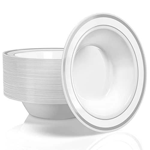 Stock Your Home Silver / 50 Pack / Formal Bowls
