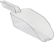 Hubert Clear Polycarbonate Serving Scoop, 24 oz. - 12 1/2"L x 4"W x 3"D