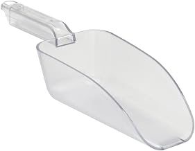 Hubert Clear Polycarbonate Serving Scoop, 24 oz. - 12 1/2"L x 4"W x 3"D