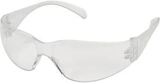 3M VIRTUA PROTECTIVE EYEWEAR 11228-00000-100 CLEAR UNCOATED LENS, CLEAR TEMPLE