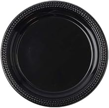 Fineline 9" ReForm Plastic Dinner Plate, 17RP09PP, Black | 400/Case