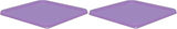 Lid for Carlisle Squares Containers, Food Storage for Commercial and Home Kitchen, Compatible with 12, 18, 22 Qts, 1 Count, Purple (Pack of 2)