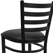 Flash Furniture Black Vinyl Seat/Black Metal Frame / Set of 1 / Contemporary Barstools