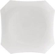 CAC China RCN-H16 Square Plate 10 1/2" Porcelain Square, Super White, Set of 12
