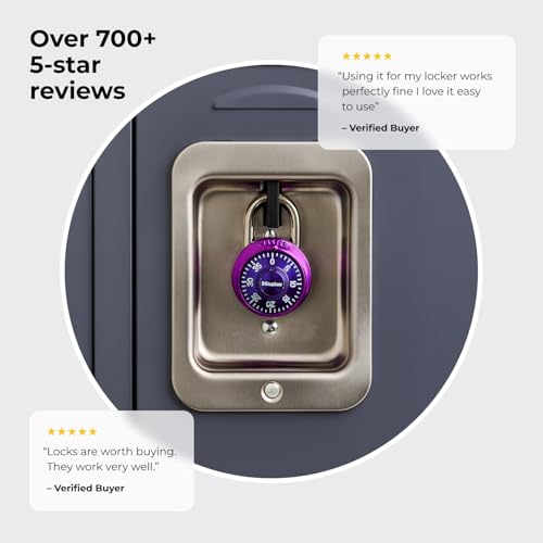 Master Lock Purple / 1 / 1 Pack Combination Padlocks