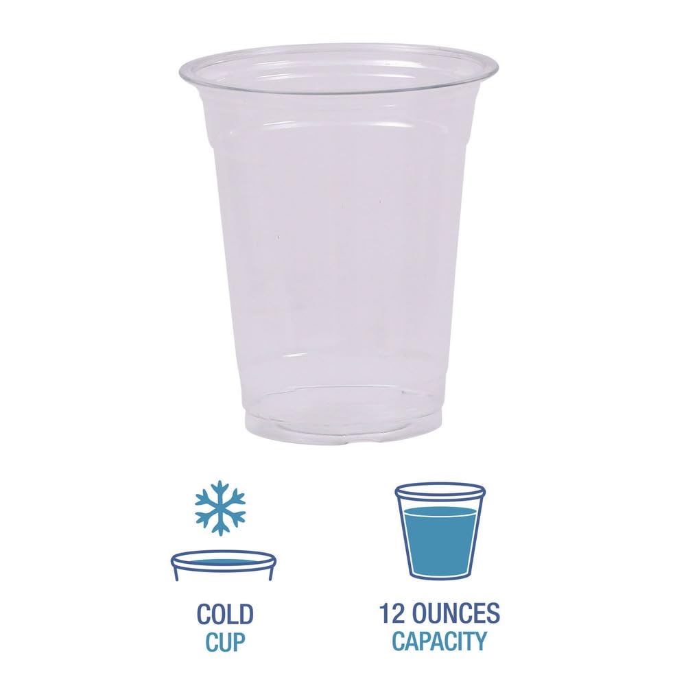 BWKPET12 - Clear Plastic Cold Cups by Boardwalk – 12 Ounces, Plastic, Clear, Model 1032151