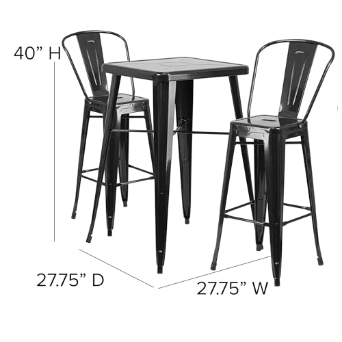 Flash Furniture Green / 40 x 27.75 x 27.75 / Contemporary Bar Sets