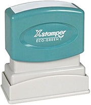 Xstamper Pre-Inked Custom Stamp N10 1/2" x 1-5/8"