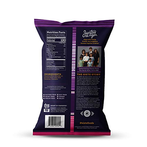 Siete No Salt / 5 Ounce (Pack of 6) / 6 Tortilla