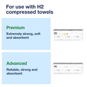 Xpress® Dispenser Adapter for Compressed Multifold Hand Towels H by Tork – Plastic, White, Pack of 2, Model 555123