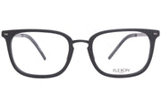 Eyeglasses B 2020 001 Black by Flexon – Lens-55 Bridge-20 Temple-145, Plastic, Black/Silver - 001, Model B2020