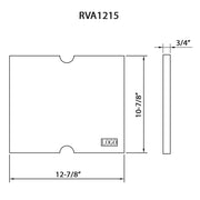 13 x 11 in Wood Cutting Board for RVH8215/RVQ5215 by Ruvati – 13"L x 11"W, Wood, Mahogany, Model RVA1215
