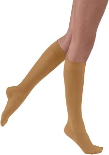 BSN Medical 119608 Jobst Compression Stocking, Knee High, Closed Toe, Petite, 15-20 mmHg, Small, Suntan