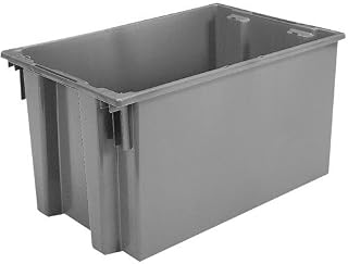 Akro-Mils 35300Grey Nest & Stack Totes44; Gray44; Pack Of 3