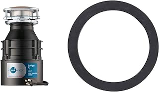InSinkErator Garbage Disposal with Power Cord, Badger 5, Standard Series, 1/2 HP Continuous Feed, Black & STS-OOSN Garbage-disposals, Satin Nickel