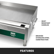 Waring 24 Inch |Model WGR240X / 25.5x28.75x14.125 / Stainless Steel Electric Griddles