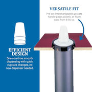 San Jamar 6-24 oz / Black / Modern Food Dispensers