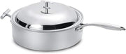 5914 Cook Buffet Collection 4 Quart Induction Chafing Dish, Round, with Lift Off Dome Lid & Long Handle