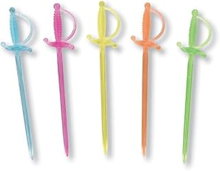Creative Converting Neon Plastic Sword Party Picks