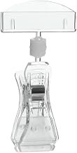 Clip Sign Holders 4"H Plastic Clear Bag of 6