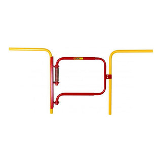 Red Adjustable Spring Safety Gate by Little Giant – 24"L x 24"W x 24"H, Alloy Steel, Red, Model SGS-R