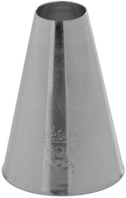 Ateco # 807 - Plain Pastry Tip .56'' Opening Diameter- Stainless Steel