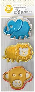 Wilton Safari Cookie Cutter Set, Elephant, Lion, Monkey