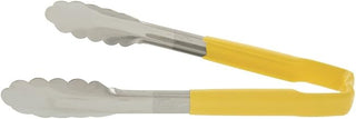 Vollrath DC249 Yellow Utility Grip Kool Touch Tong, 241 mm