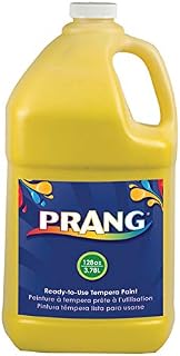 Wholesale CASE of 10 - Dixon Prang Ready-To-Use Liquid Tempera Paints-Tempera Paint, Ready to Use, Nontoxic, 1 Gallon, Yellow