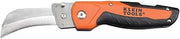 KLEIN TOOLS 44218 Utility Knife, Electricians and Folding Pocket Knife with Hawkbill Blade for Cable Skinning, Replaceable Blade