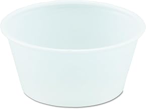 SOLO Cup Company Polystyrene Portion Cups, 3.25oz, Translucent, 250/Bag, 10 Bags/Carton