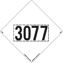 Labelmaster UN 3077 DOT Square-on-Point Marking, Tagboard