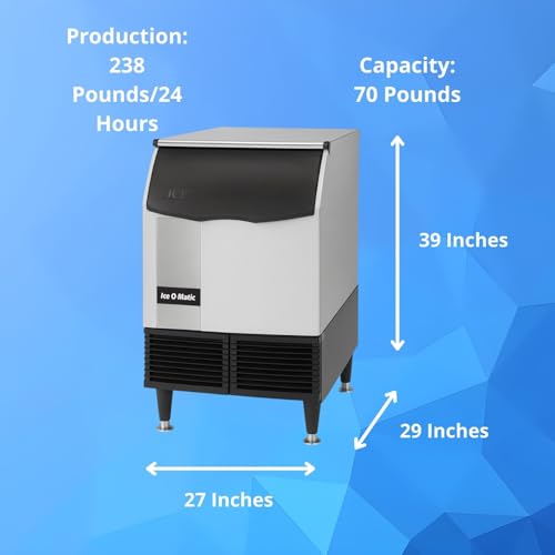 Ice-O-Matic 238 lb / Day / Full Cube / Silver Ice Machines
