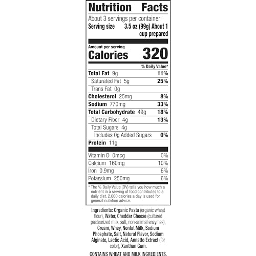 Annie's Homegrown Classic Cheddar / 11.3 Ounce (Pack of 12) / Natural Macaroni & Cheese