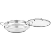 Cuisinart Silver / 12 inch / Everyday Pan w/Cover Omelet Pans