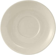 Tuxton China TRE-002 Saucer, 6" Diameter, Round, Coupe, Microwave and Dishwasher Safe, Oven Proof, Fully Vitrified, Ceramic, Reno/Nevada, American White/Eggshell, Pack of 36
