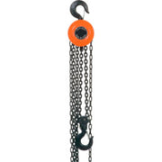 Manual Chain Hoist 10 Foot Lift by Global Industrial – Orange, Model 241639