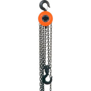 Manual Chain Hoist 10 Foot Lift by Global Industrial – Orange, Model 241639