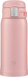 Zojirushi SM-SF36-PA Water Bottle, Direct Drinking [One-touch Open] Stainless Steel Mug, 12.2 fl oz (360 ml), Pink