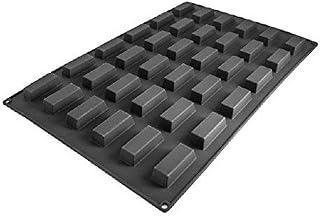 Silikomart SQ069 Financier Silicone Mold, 36 Cavities