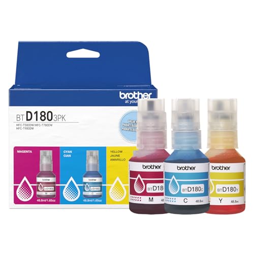 Brother Colors: One each of Cyan, Magenta, and Yellow / 3 Pack / Pack of 3 (One each of Color: Cyan, Magenta Inkjet Ink Cartridges