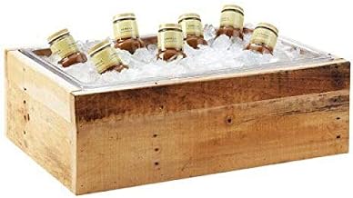 Cal-Mil 3360-10 Madera Ice Housing, 11 inches W x 13 inches D x 6-1/2 inches H, rectangular, clear polycarbonate insert (1, Priced Per Each
